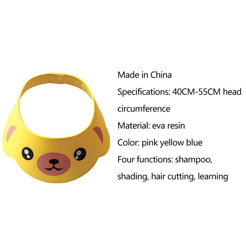 Mũ Chắn Nước Gội Đầu Bảo Vệ Bé Có Thể Điều Chỉnh Tiện Lợi