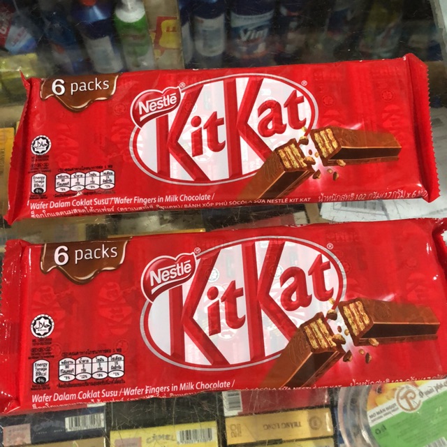 Bánh Xốp Socola KitKat Dây 102g (17g x 6 cái)