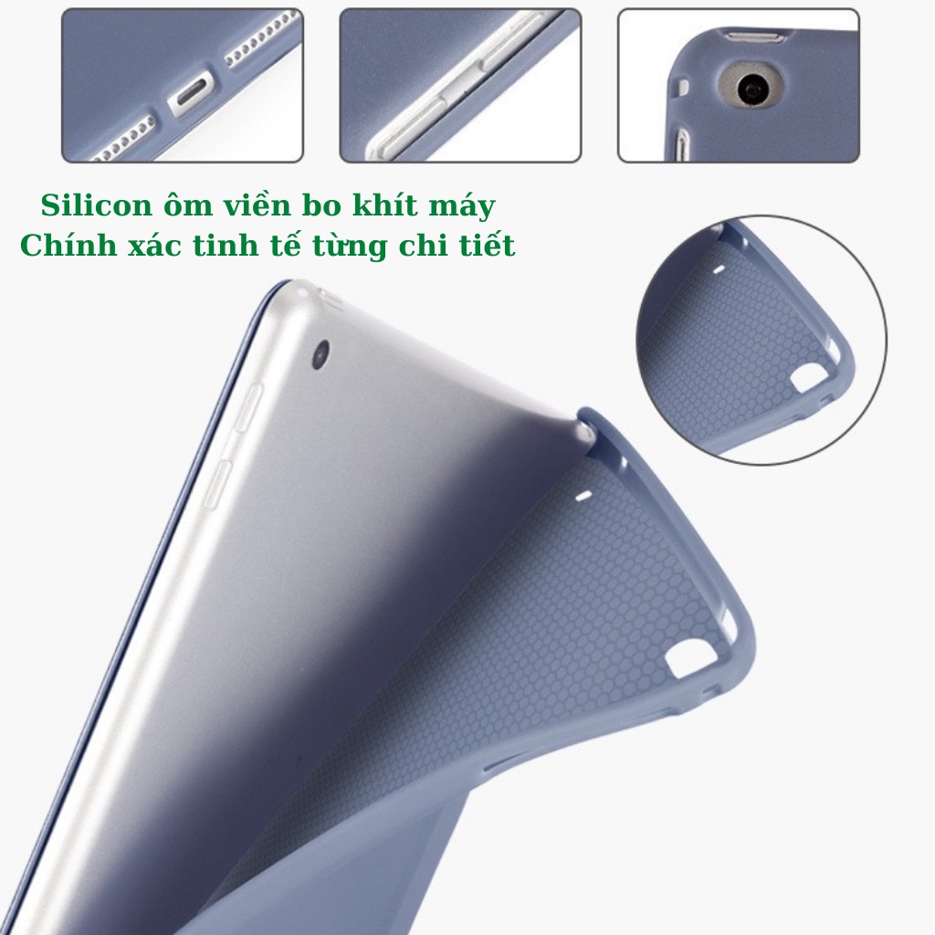 Ốp ipad Silicon 3 Mảnh Chất Đẹp ipad Air 2/Air 1/Air 3/Air4/gen 5/6/7/8/9/ Pro 11..MART CASE