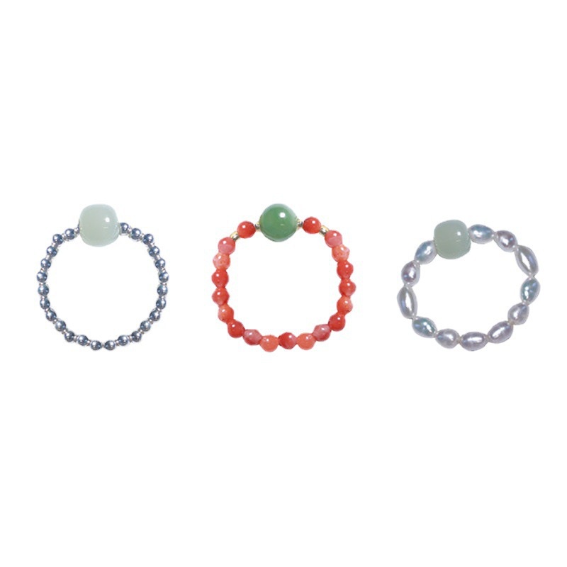 [Hàng Mới] Nhẫn Đính Hạt Đơn Giản