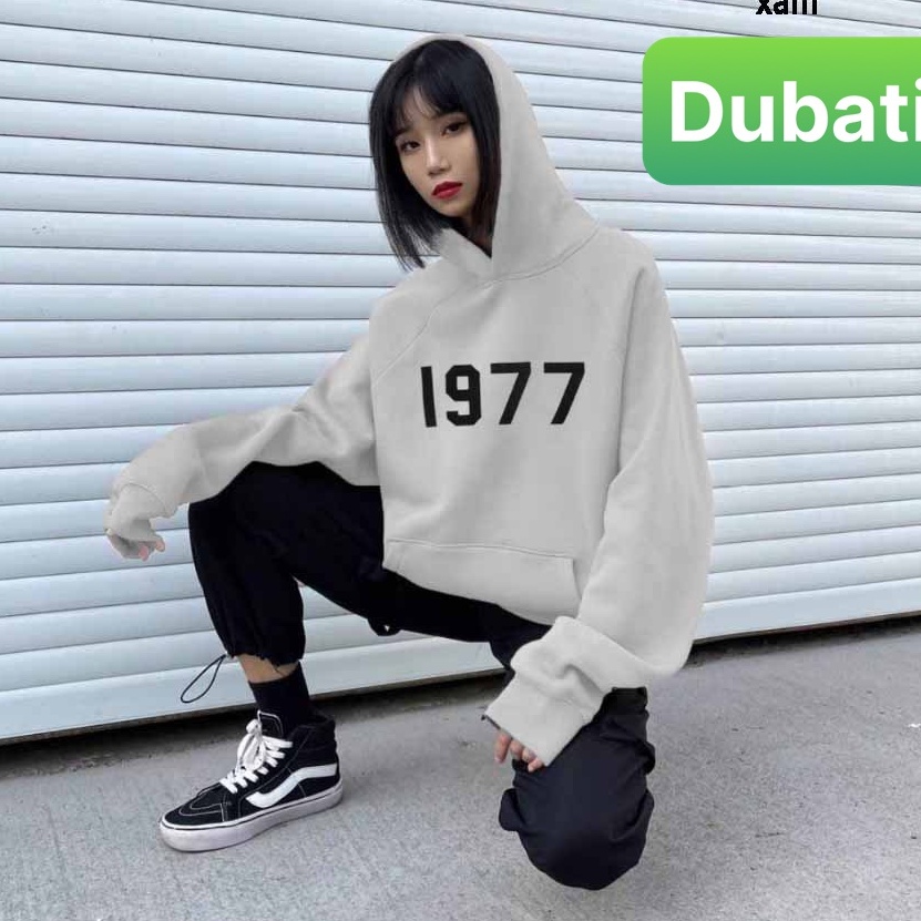 ÁO KHOÁC HOODIE NAM NỮ CHẤT NỈ DÀY PHOM FROM RỘNG 1977 PHONG CÁCH XỊN SÒ -DUBATI FASHION