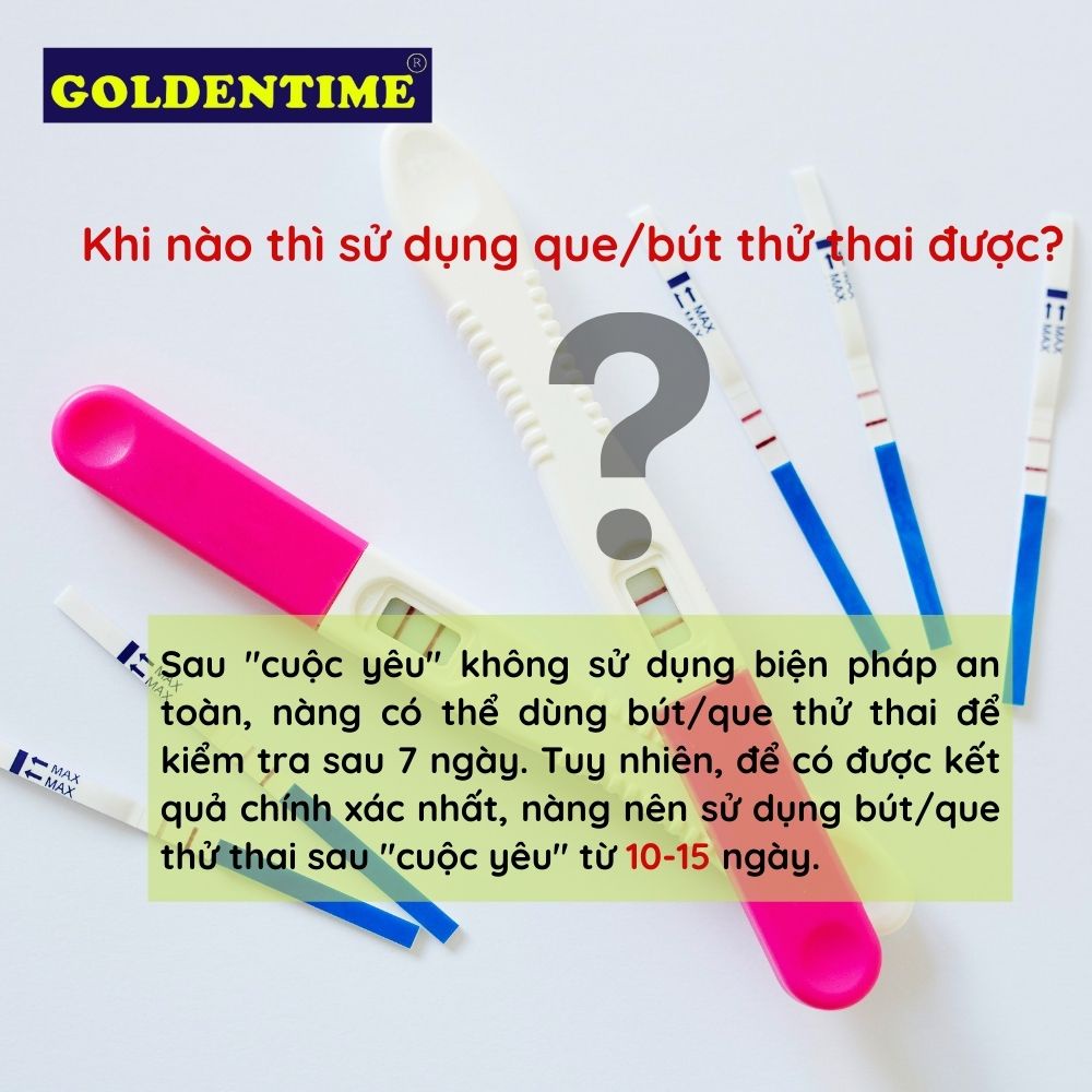 Combo 3 que thử thai Goldentime cho kết quả nhanh chính xác