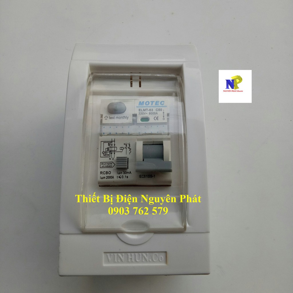 Tử Điện Nhựa 2 Đường Chứa CB 2 Pha - Dạng Nổi
