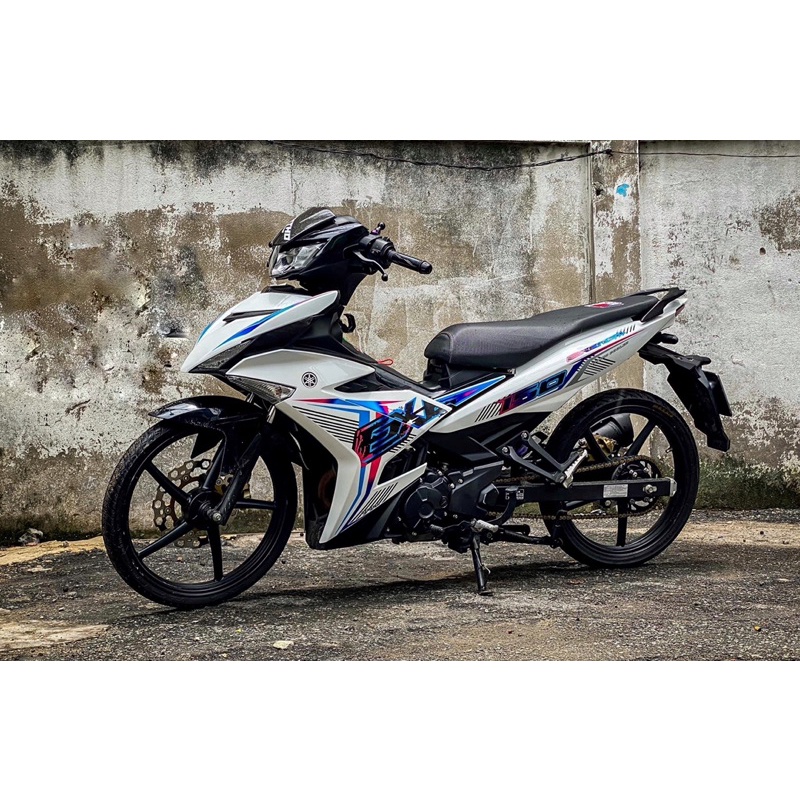 Mẫu tem exciter 7 màu xe trắng