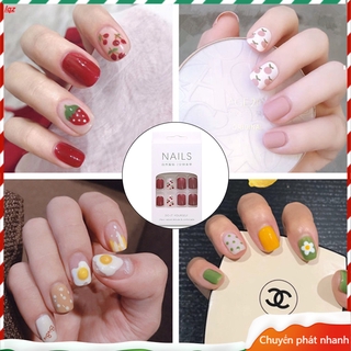 Set 24 đầu móng tay giả trang trí chống thấm nước xinh xắn