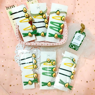 SET CỘT TÓC - KẸP TÓC QUẢ BƠ 5 MÓN ẢNH THẬT