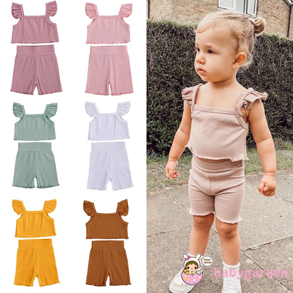 Set Đồ 2 Chi Tiết Thời Trang Xinh Xắn Cho Bé Gái