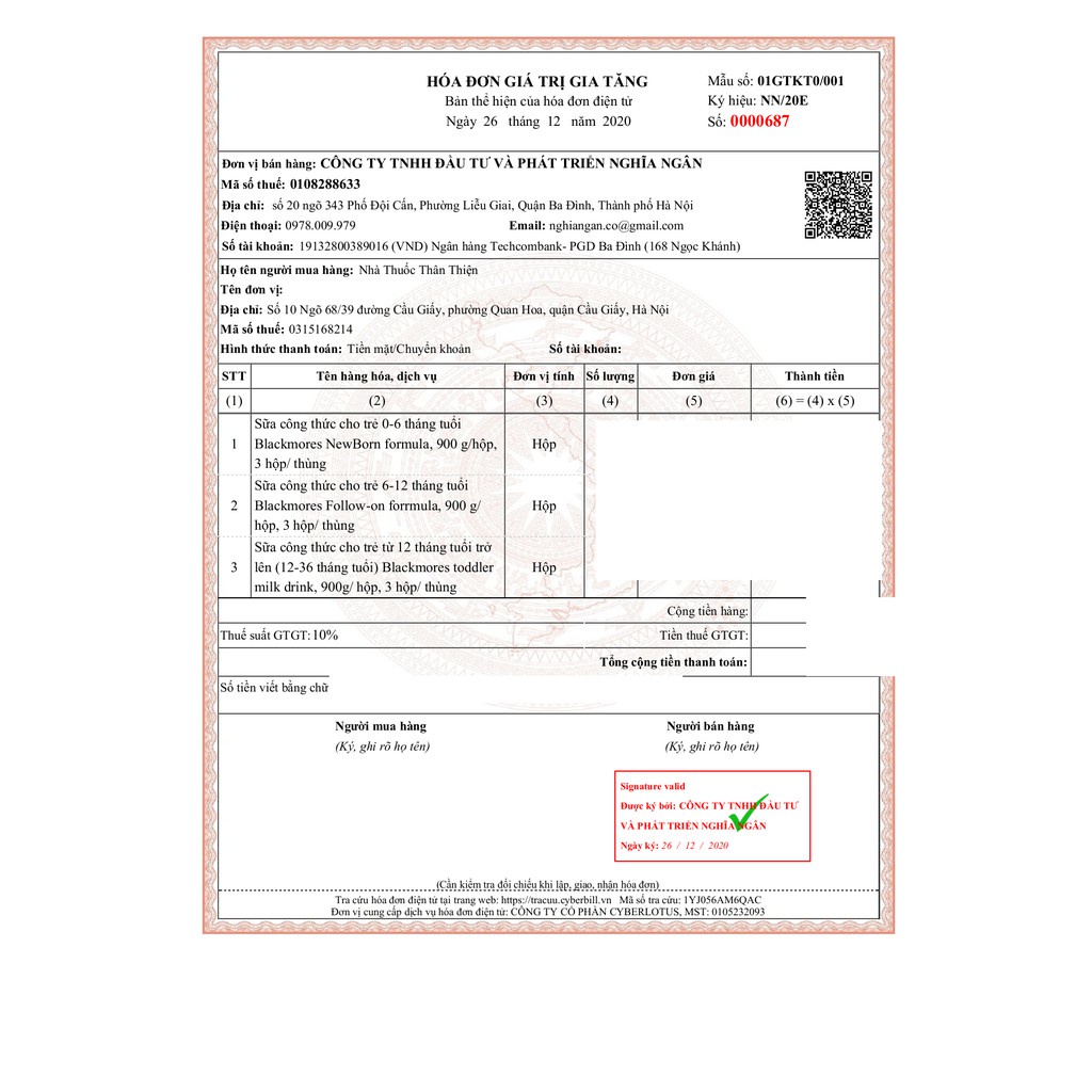 Sữa Blackmores 01 Newborn Formula 900g dành cho trẻ dưới 6 tháng tuổi