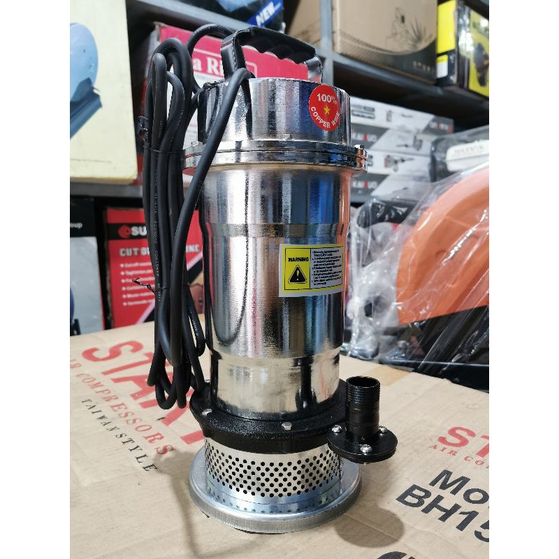 Máy Bơm Chìm Bơm Tõm INOX 750W F27 100% Dây Đồng