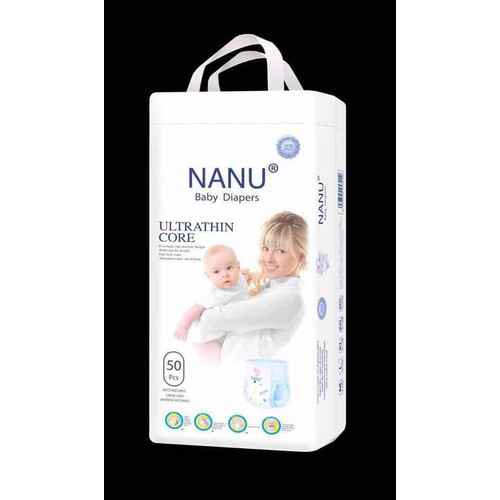 Combo Bỉm Dán Nanu Size S-M 100 cái