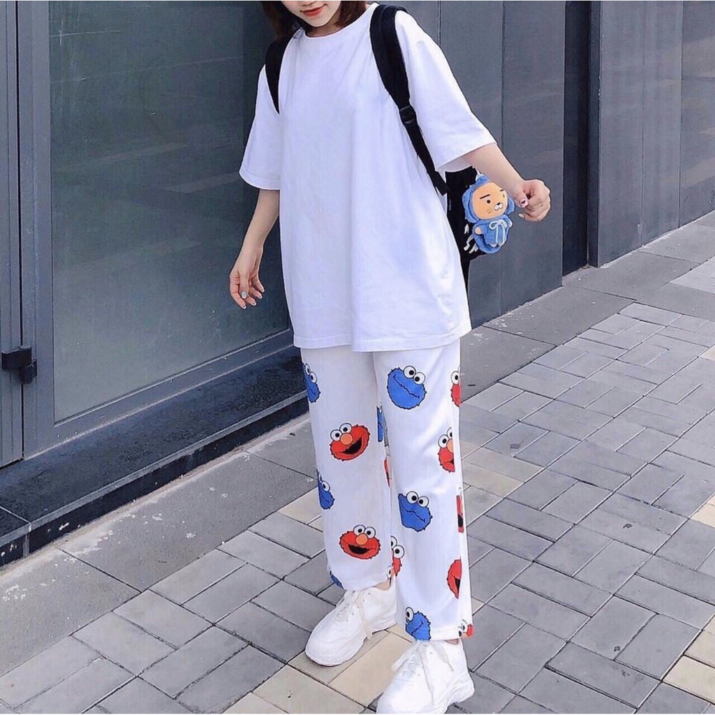 Quần Dài HOẠT HÌNH CARTOON Ulzzang Unisex 1hitshop