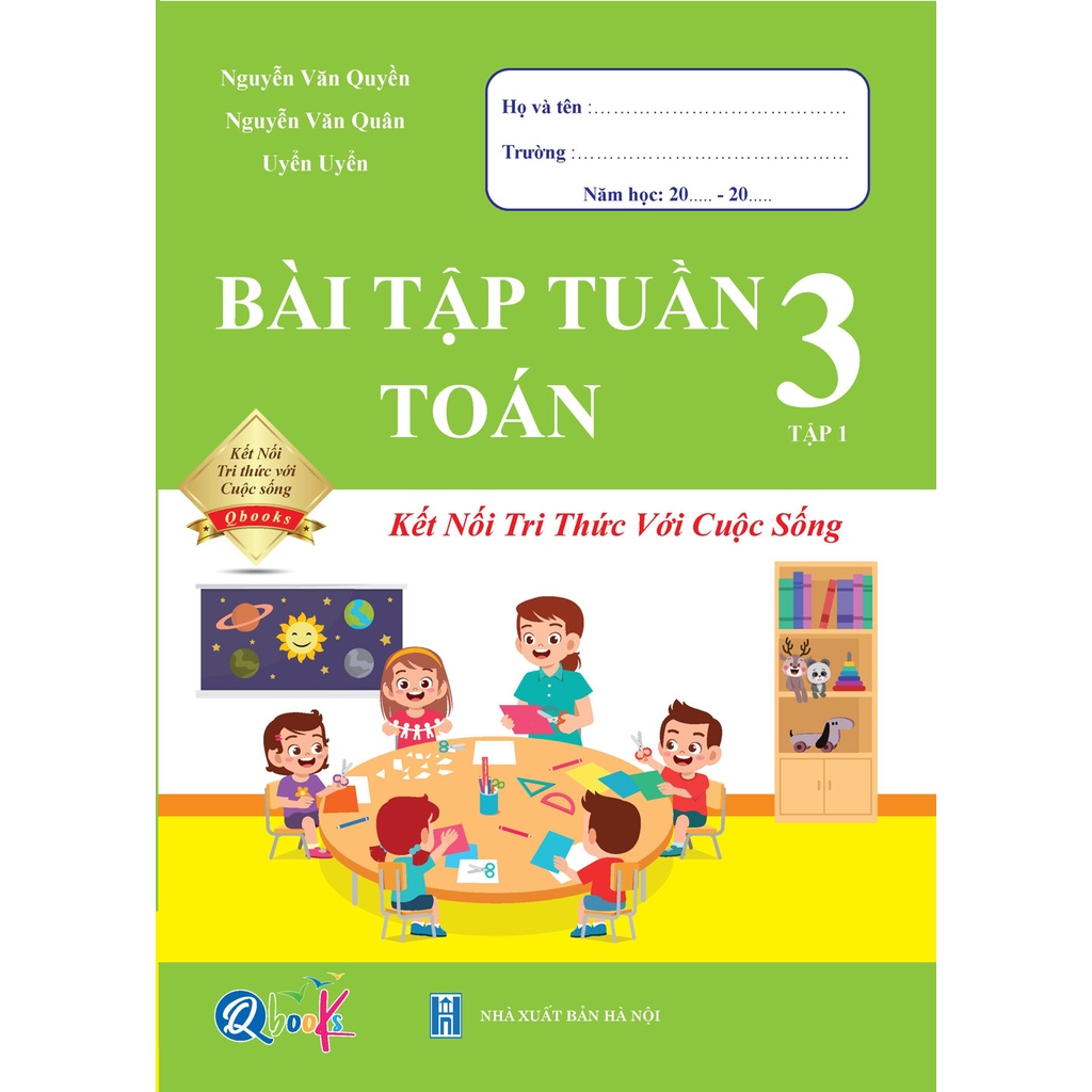 Sách - Combo Bài Tập Tuần Toán và Tiếng Việt Lớp 3 - Kết Nối Học Kì 1