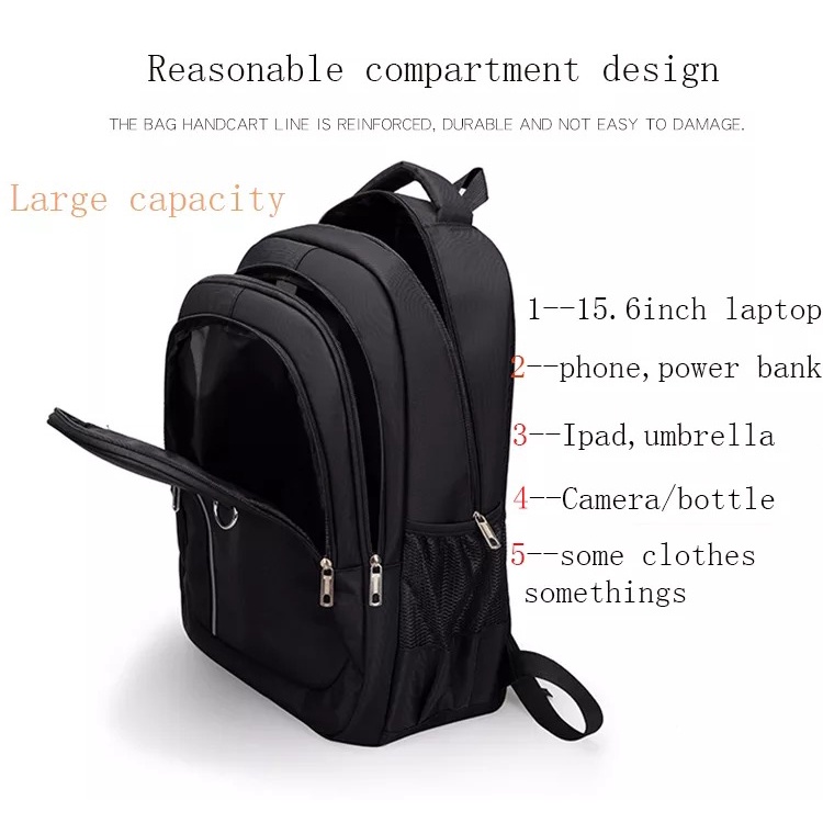 [Mẫu hot - Cao 48cm] Balo nam đi học đi làm đựng laptop 15.6 inch cao cấp kiểu dáng Hàn Quốc, chất liệu dày dặn