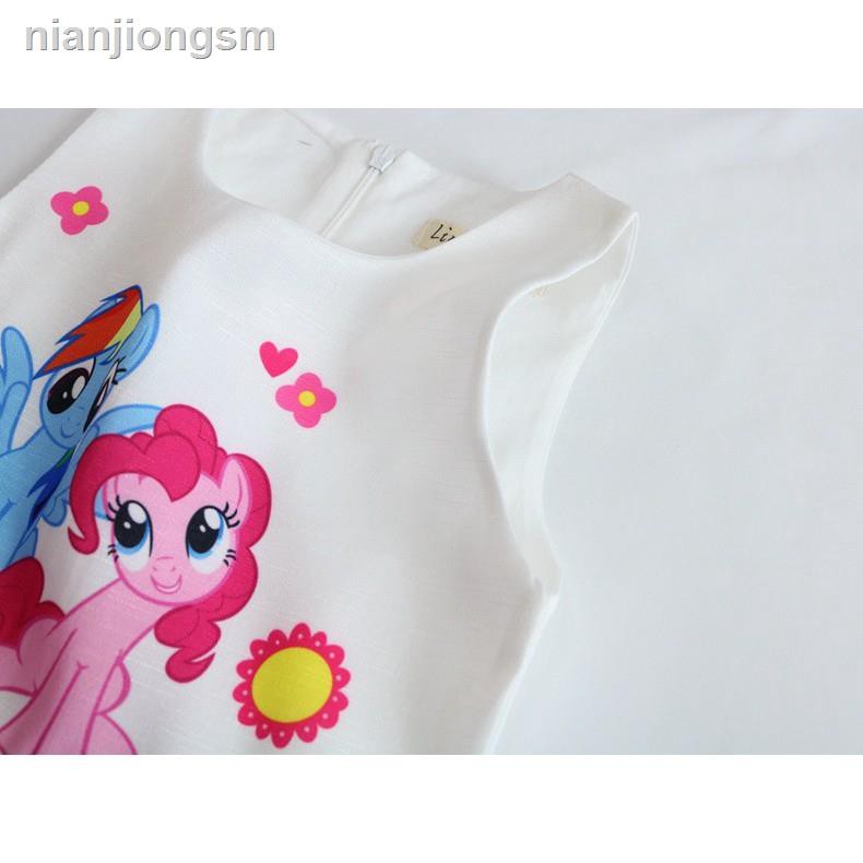 ▩[Mã FAGREEN245 giảm 10% tối đa 30K đơn 99K] Đầm cho bé gái in họa tiết My Little Pony dễ thương