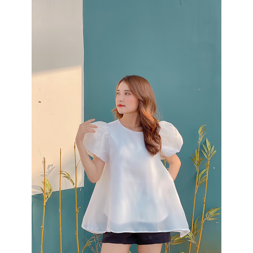 ÁO BẦU DƯỚI 65KG SIZE M,L CÓ LÓT TRONG KÈM HOA CÀI MÀU TRẮNG, NUDE CHẤT TƠ OGANZA | BigBuy360 - bigbuy360.vn