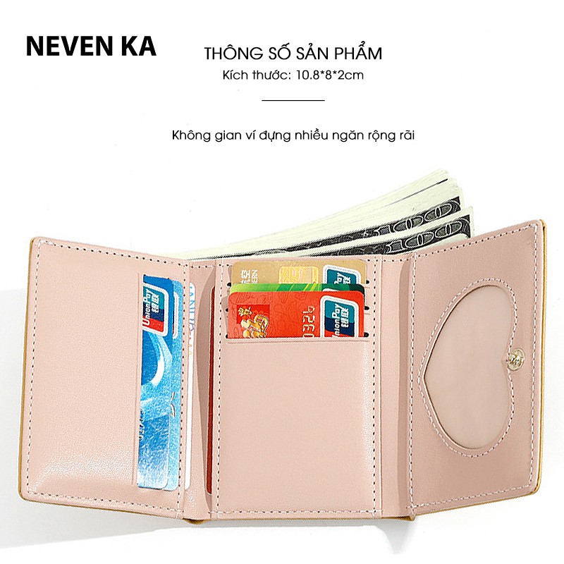 Ví nữ nhiều ngăn họa tiết hoa xinh xắn thương hiệu NEVENKA N8825