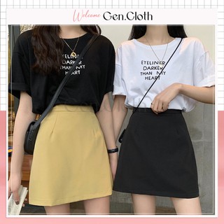 Quần giả váy chữ A ngắn lưng cao - Mặt trước váy sau quần - Phù hợp MIX đồ công sở - đi học - đi làm - đi chơi