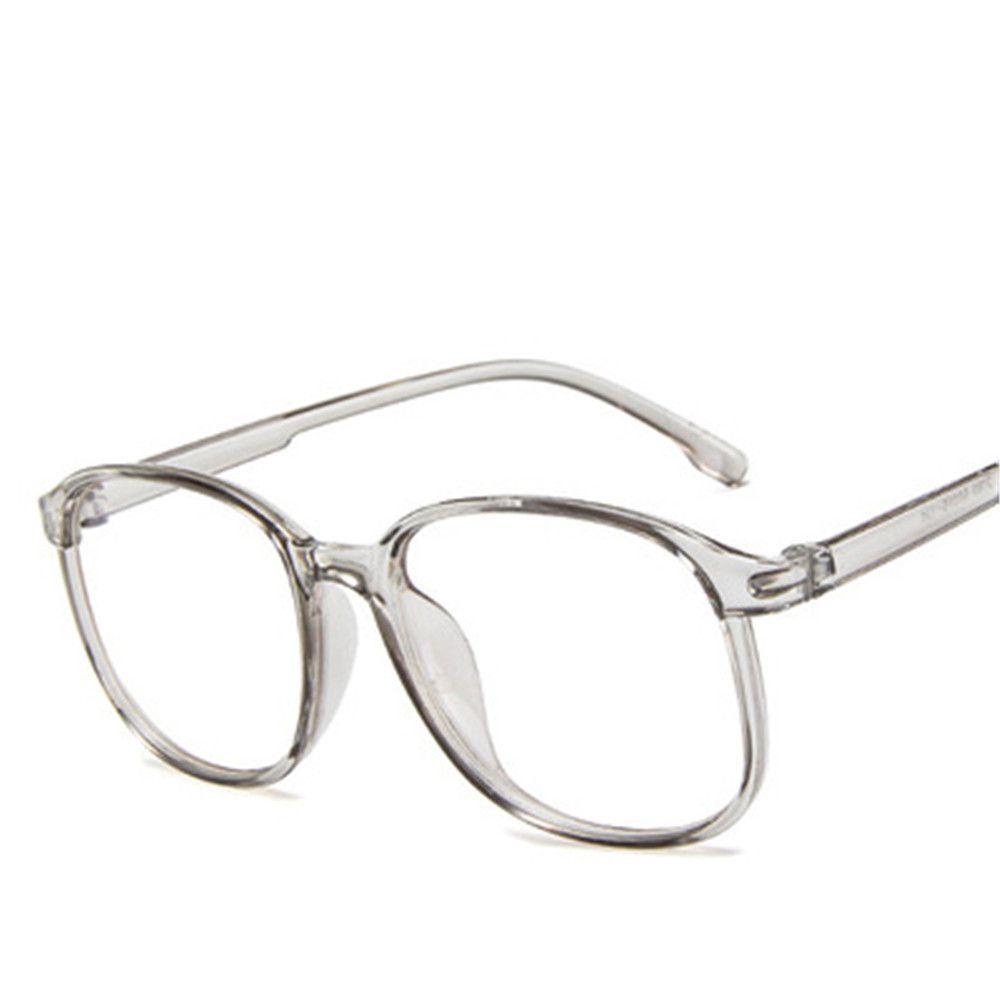 MELODG Mắt Kính Gọng Tròn Bằng Nhựa Trong Suốt Siêu Nhẹ Phong Cách Vintage