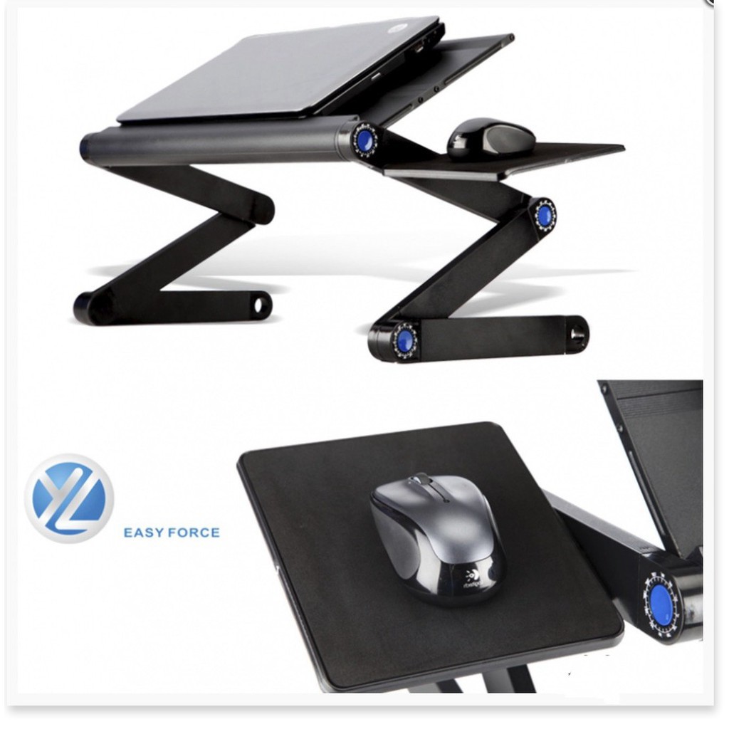 Bàn kê Laptop Di Động Có Bàn Di Chuột Tích Hợp Gấp Gọn - Chất liệu: Kim loại và nhựa ABs | BigBuy360 - bigbuy360.vn