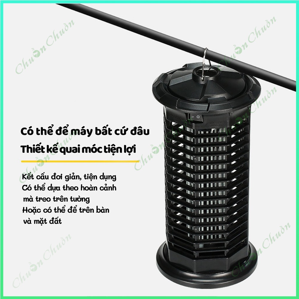 Đèn Diệt Côn Trùng Thông Minh - Máy Bắt Muỗi Chuồn Chuồn Đen