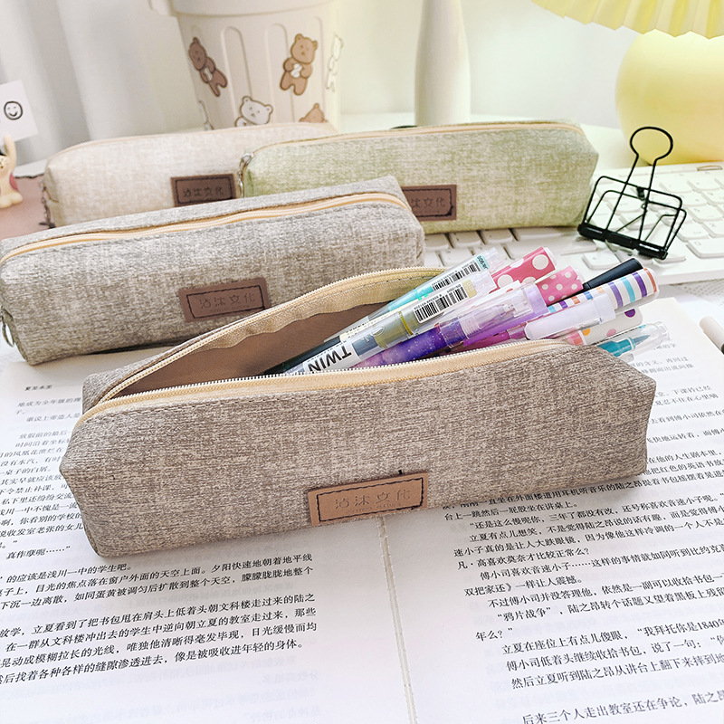 Túi Đựng Bút Vải Bạt Thời Trang Nhật Bản