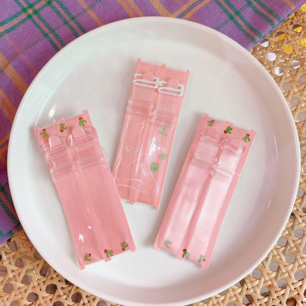 OCEANMAP Dây Áo Ngực Silicon Mềm Co Giãn Trong Suốt / Kim Loại Có Thể Điều Chỉnh Cho Nữ