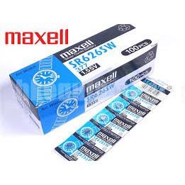 Pin Đồng Hồ SR626 SR621 SR521 SR721 SR927 Maxell 1.55v Japan (1 vĩ /5 viên)