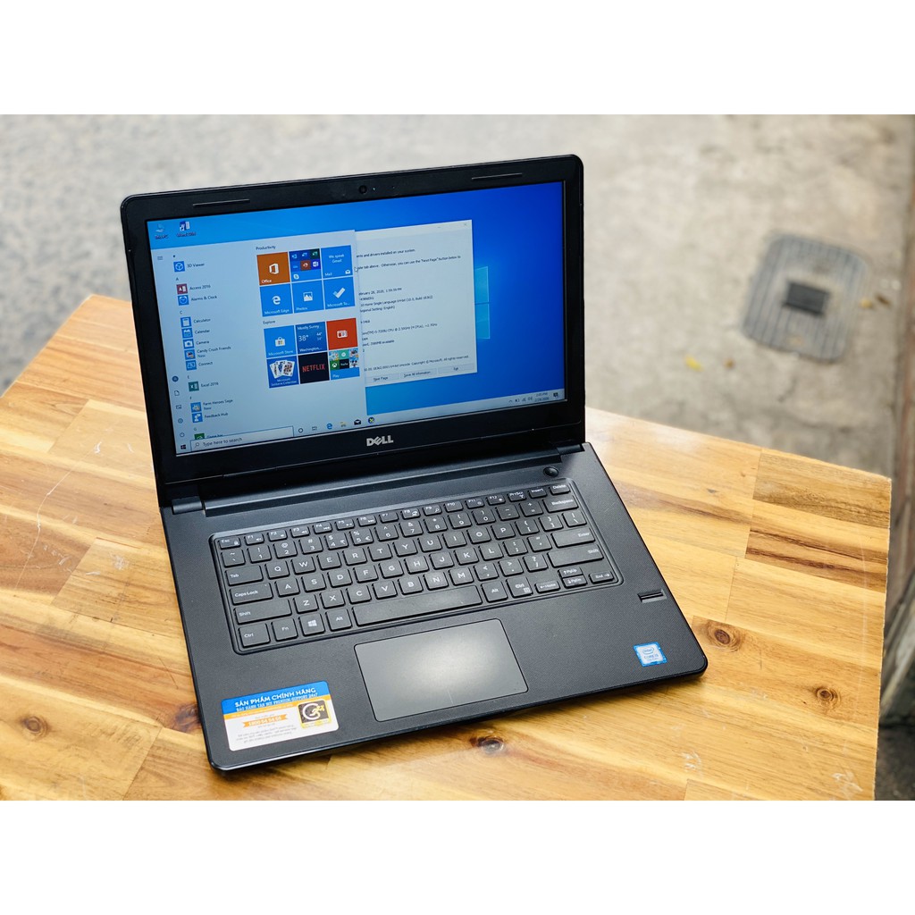 Laptop Dell Vostro 3468, i5 7200U 4 - 16G SSD128+320G Vân Tay 14inch Keng Siêu bền siêu rẻ 2 ổ cứng HOT