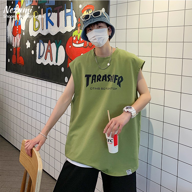 ÁO TANK TOP COTTON 95% UNISEX HIP HOP THRASHER