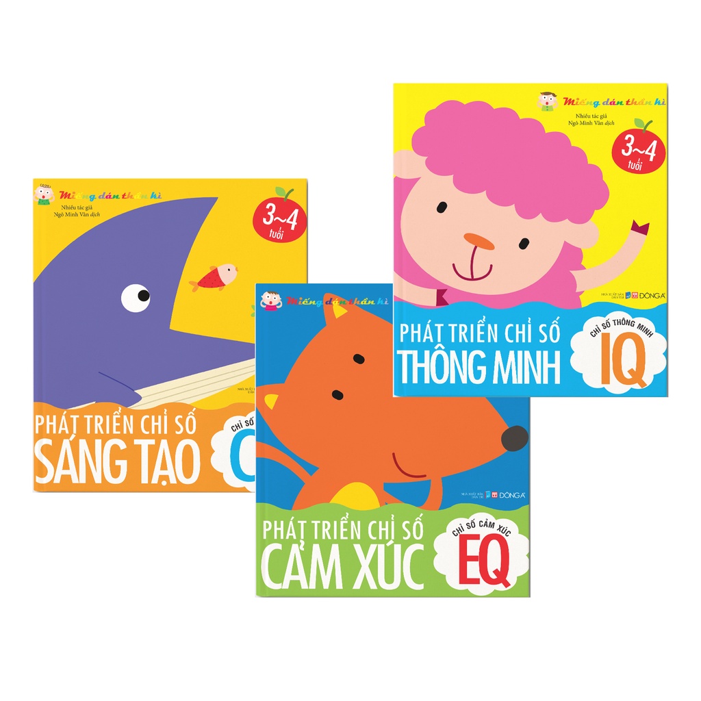 Bộ Sách Miếng Dán Thần Kì - Phát Triển Chỉ Số IQ - CQ - EQ Cho Trẻ Từ 2-5 Tuổi - Tái bản 2022 (Cuốn Lẻ)