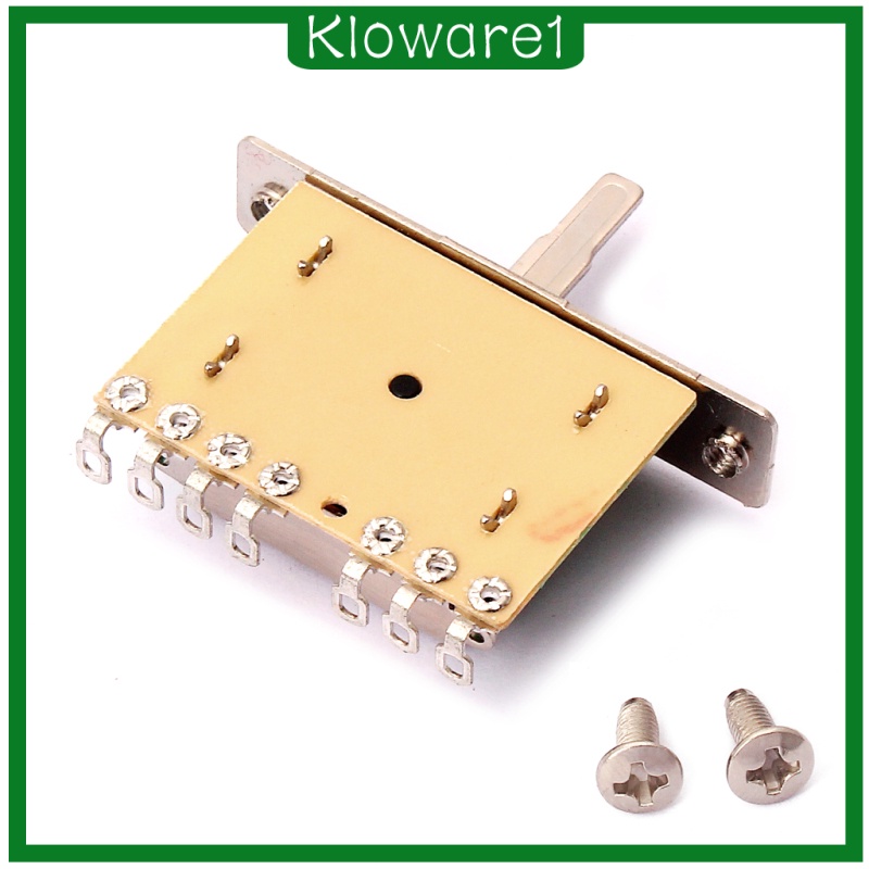 [KLOWARE1]Electric Guitar 5 Way Pickup Selector Switch, Golden Tips