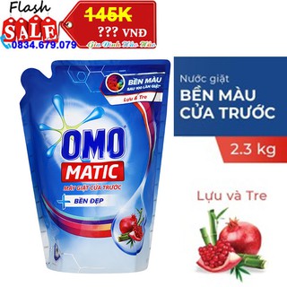 Nước Giặt Omo Matic Bền Đẹp Lự và Tre - Cho máy giặt cửa trước - Túi 2.3Kg