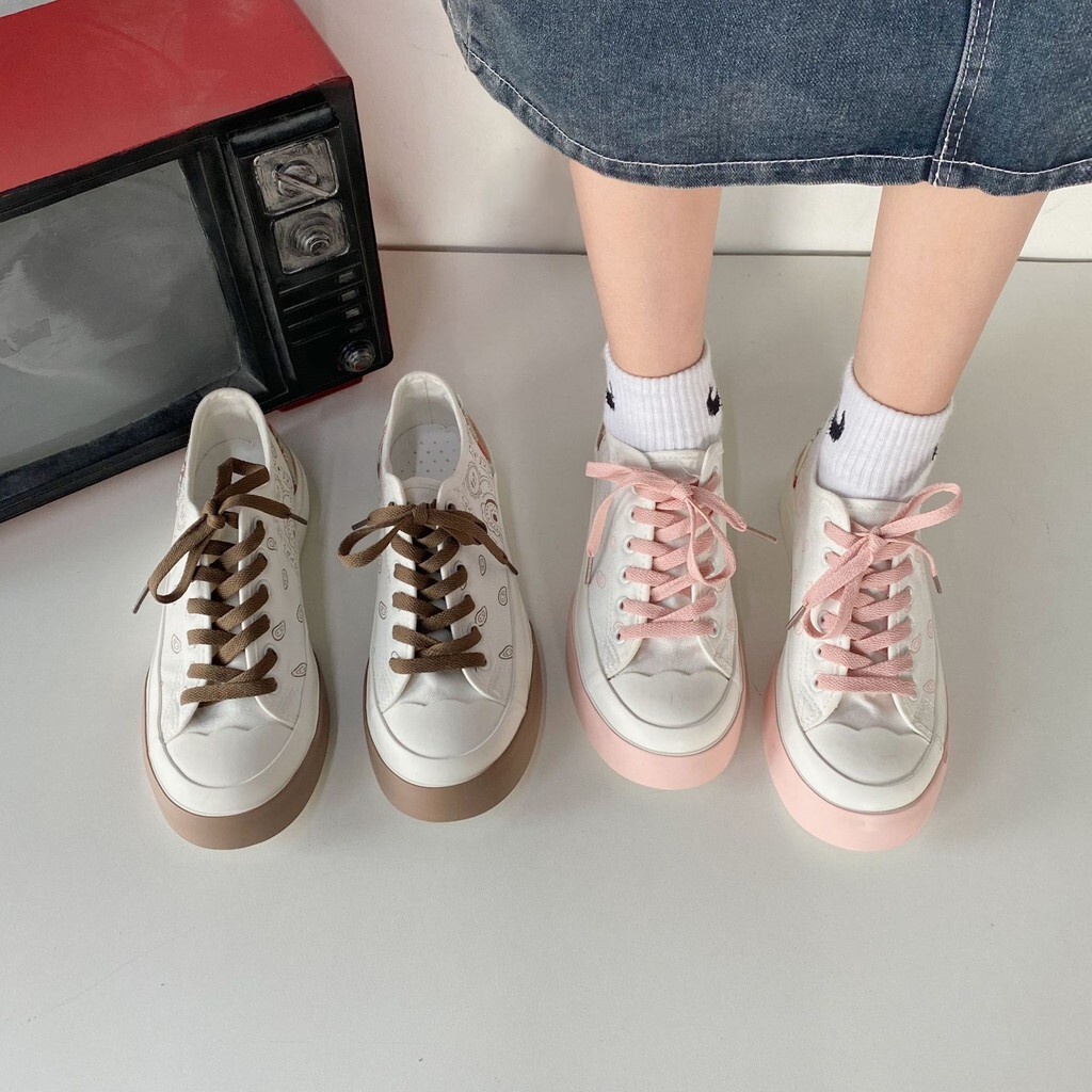 Giày Thể Thao Nữ Cute - Sneaker Nữ - Thời Trang Đường Phố - Glow Pink - Có Box
