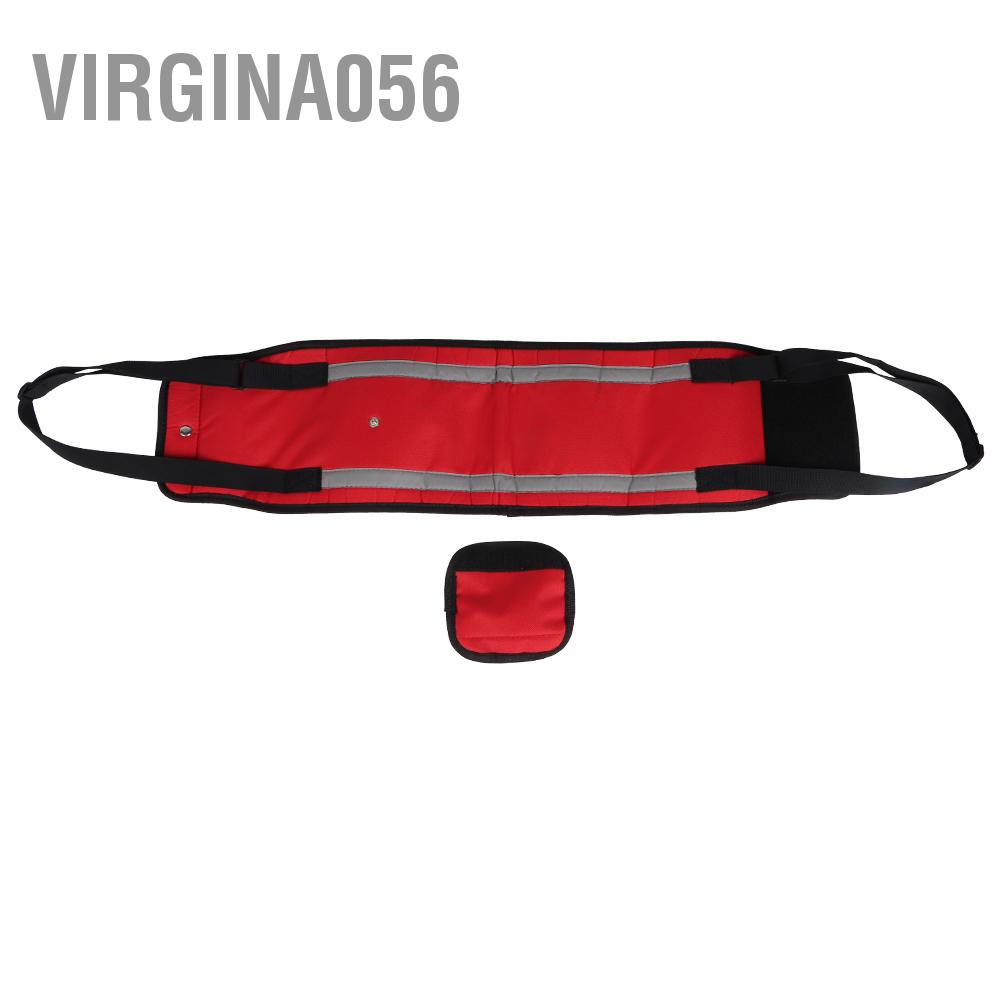 Virgina056 Red Walking Auxiliary Belt Old Age Dog Disabled Pet Protection Traction