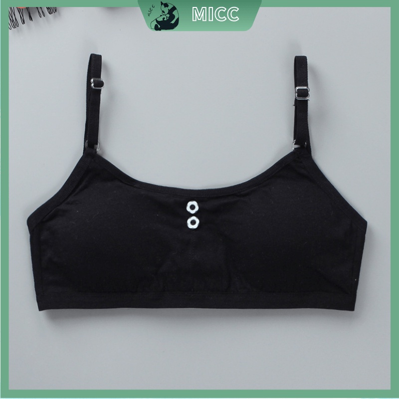 Áo lót vải cotton Mềm Mại Thoải Mái Có Đệm Ngực Tháo Rời Được Dành Cho Tuổi Teen / Bé Gái