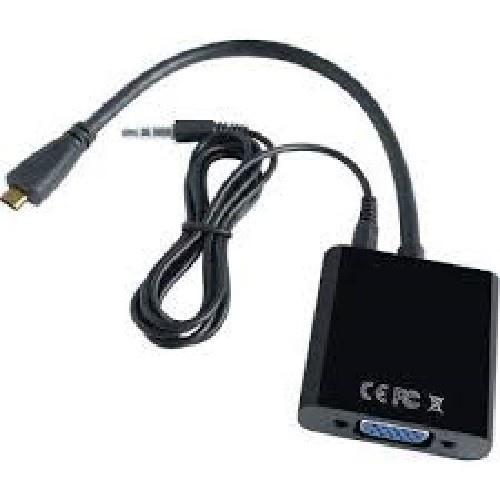Cáp chuyển tín hiệu Micro HDMI sang VGA có âm thanh