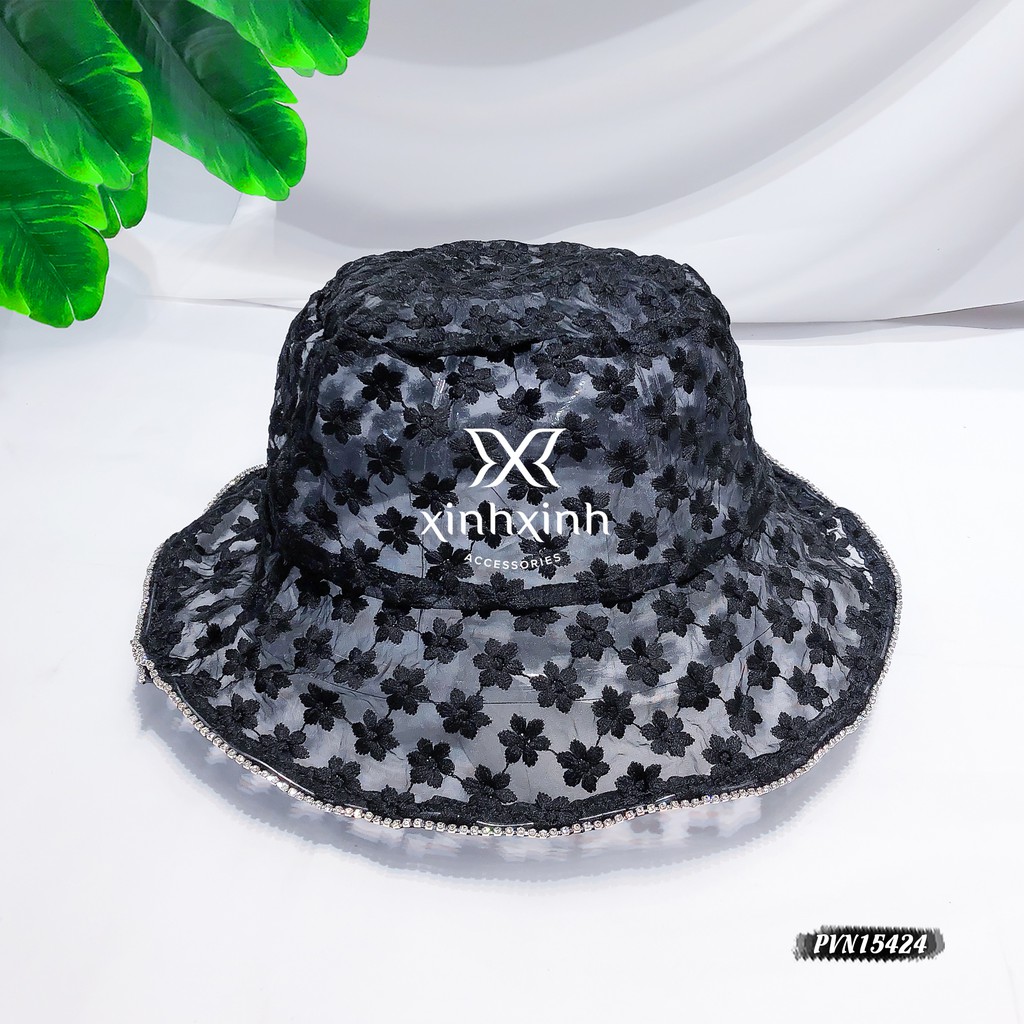 Mũ Bucket ren hoa phong cách Hàn Quốc - Xinh Xinh Accessories