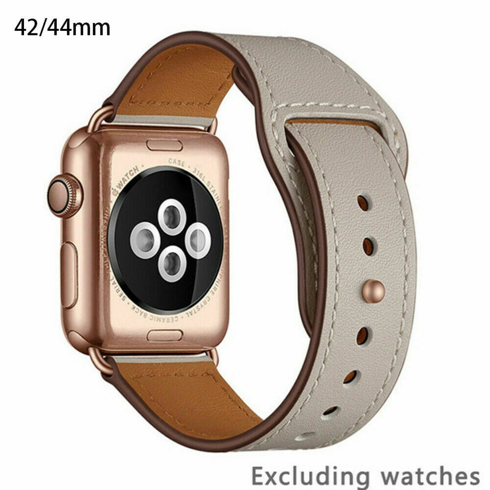 Dây đeo da thay thế thích hợp cho đồng hồ thông minh Apple Watch Series 6 Se 5 4 3 2 1 38 / 40 / 42 / 44mm