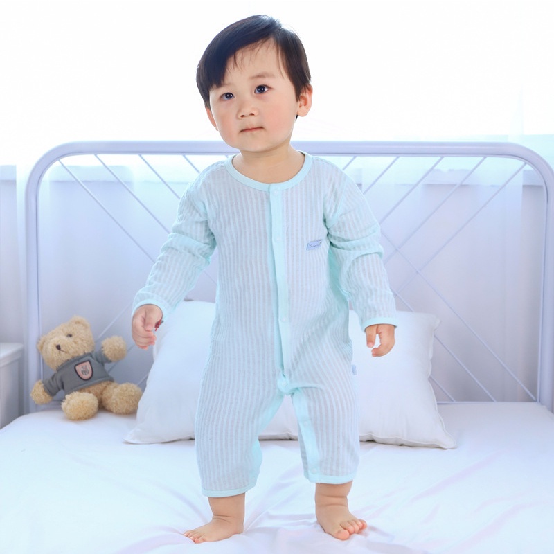 Body dài tay cho bé trai, bé gái, bodysuit liền thân 100% cotton, hàng xuất Hàn, phù hợp mùa hè thu _ BD39