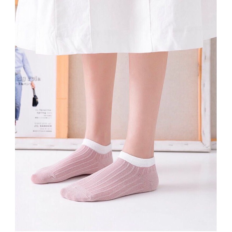 SET 5 ĐÔI TẤT NAM NỮ ĐƠN GIẢN MIX MÀU