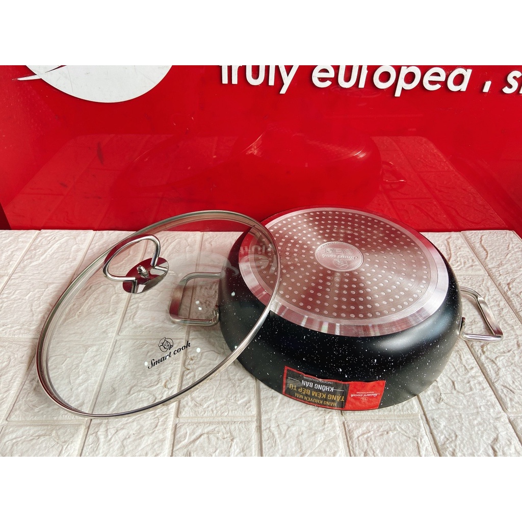 Chảo Xào Inox 304 đáy liền nguyên khôi ELMICH Trimax EL3797 28cm/3798 30cm 26CM 6687, 28CM 5789