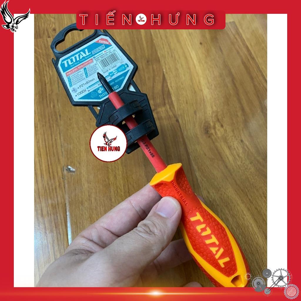 Tuốc nơ vít (tô vít) bake cách điện 1000V Total THTISPH060, THTISPH180, THTISPH2100, THTISPZ2100