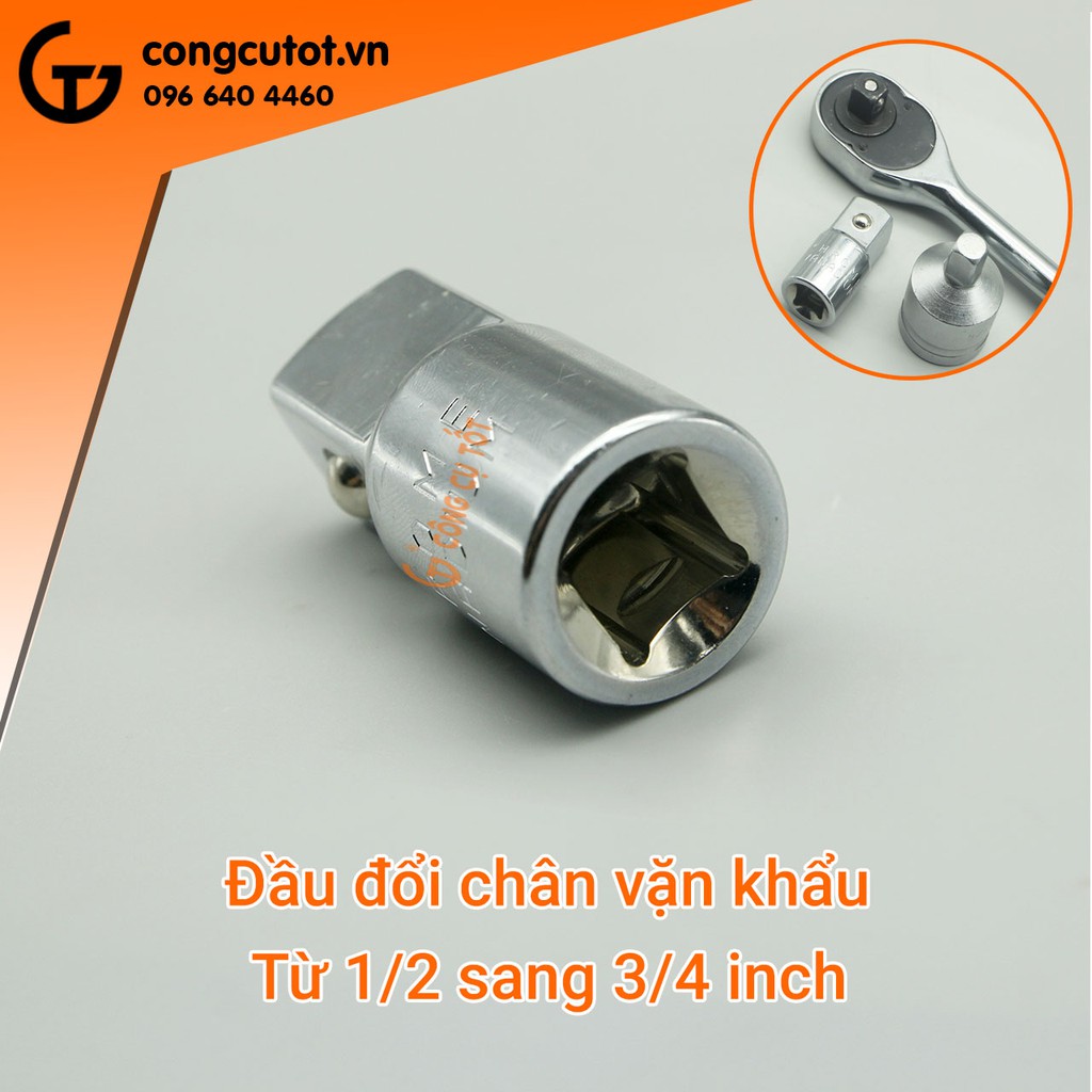 Đầu đổi chân khẩu vặn hệ inch từ 1/2'' ra 3/4''