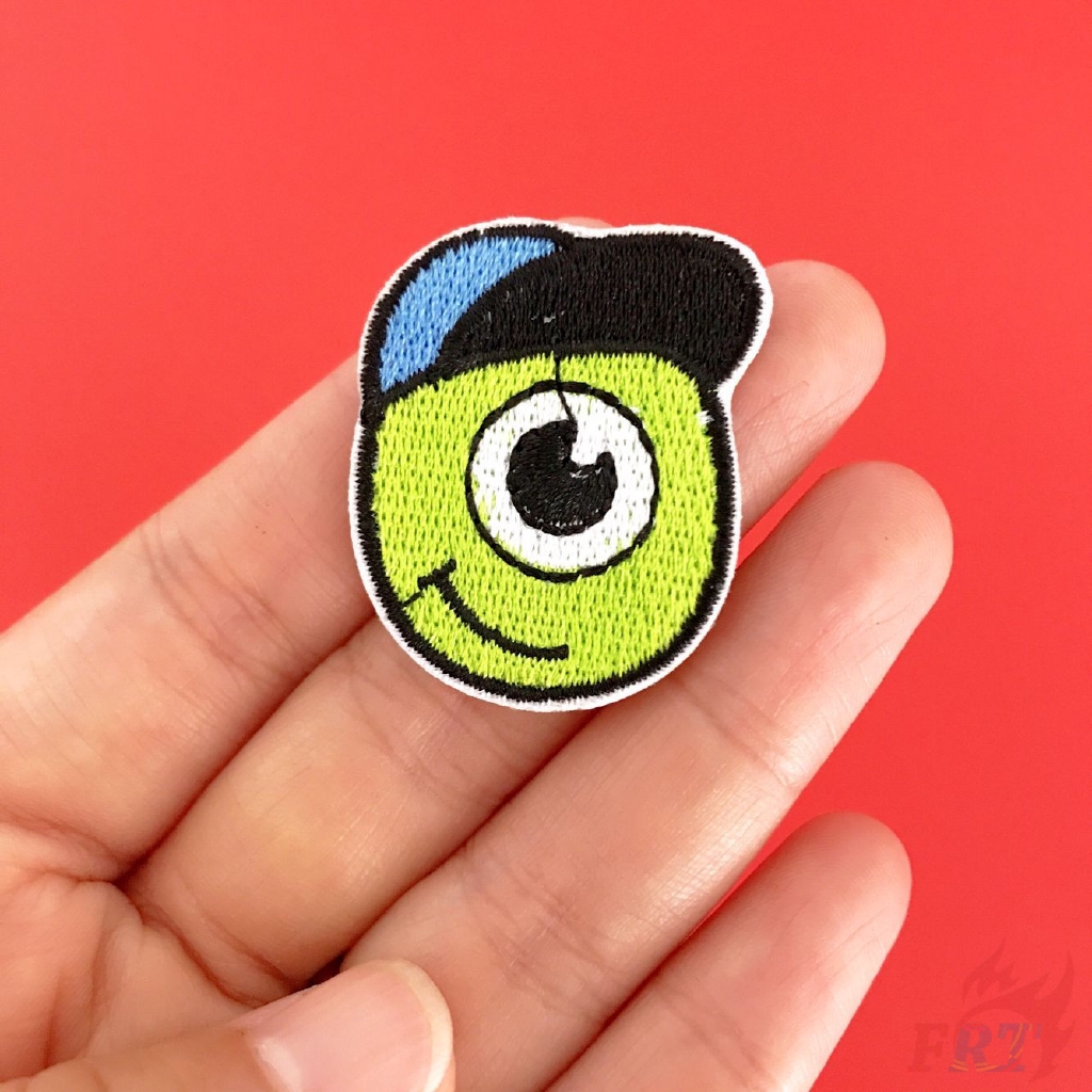 ☸ Quái Vật Disney: Monsters, Inc. Sticker Ủi Thêu Hình Mike / Sullivan ☸ 1 Sticker Ủi Thêu Hoạt Hình Dễ Thương