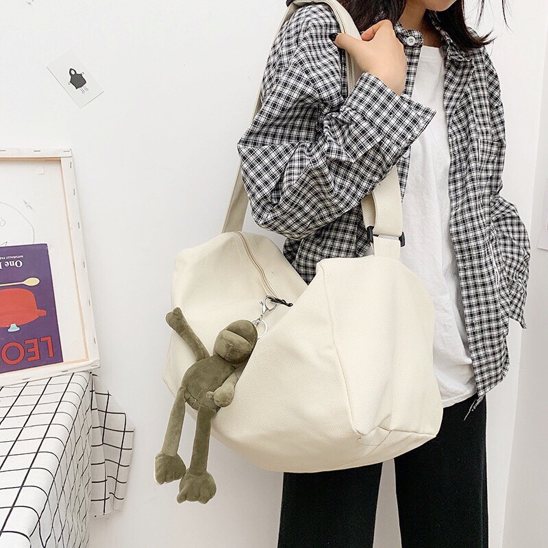 Túi Đeo Chéo Túi đeo vai Canvas Cỡ Lớn Thời Trang Hàn Quốc Học Sinh Sinh Viên | BigBuy360 - bigbuy360.vn