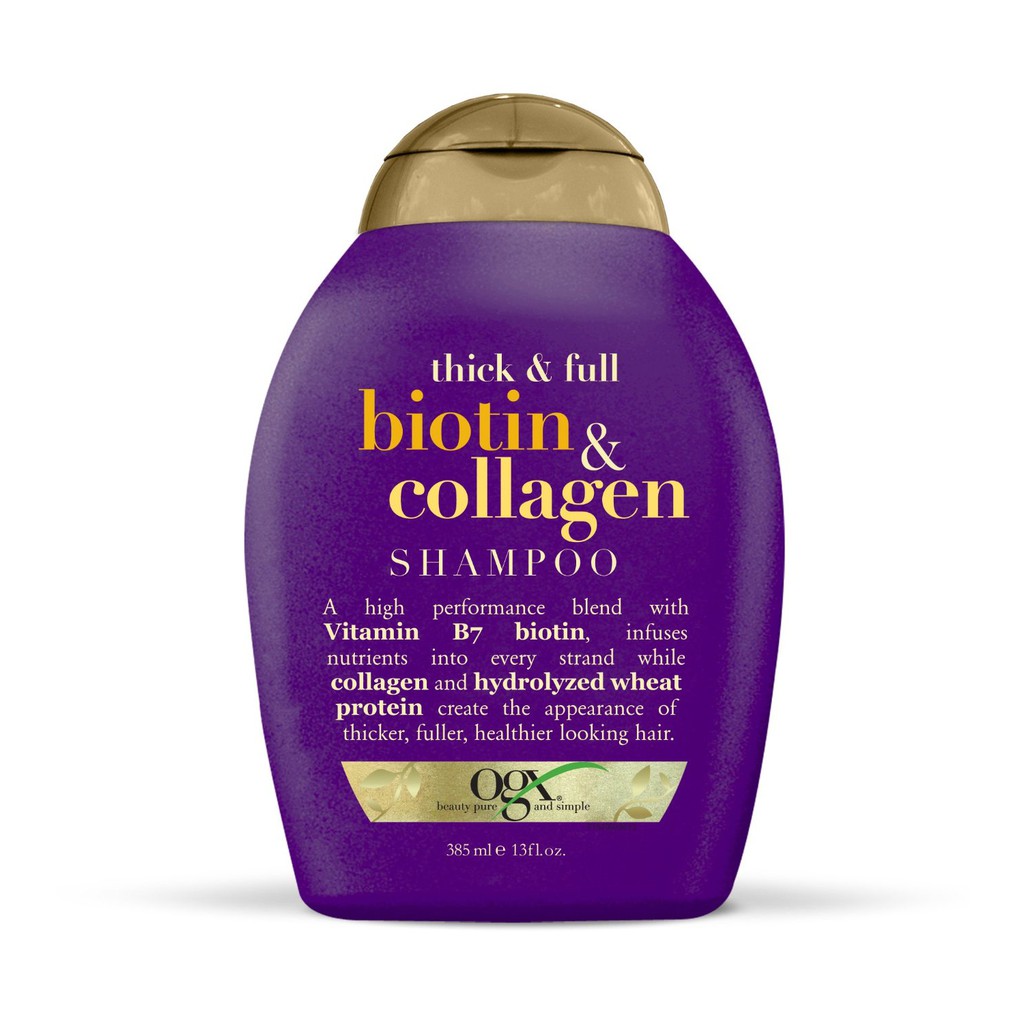 DẦU GỘI Biotin OGX Thick and Full Biotin and Collagen Shampoo 385ml