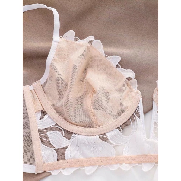 áo Bra gọng họa tiết hoa thêu