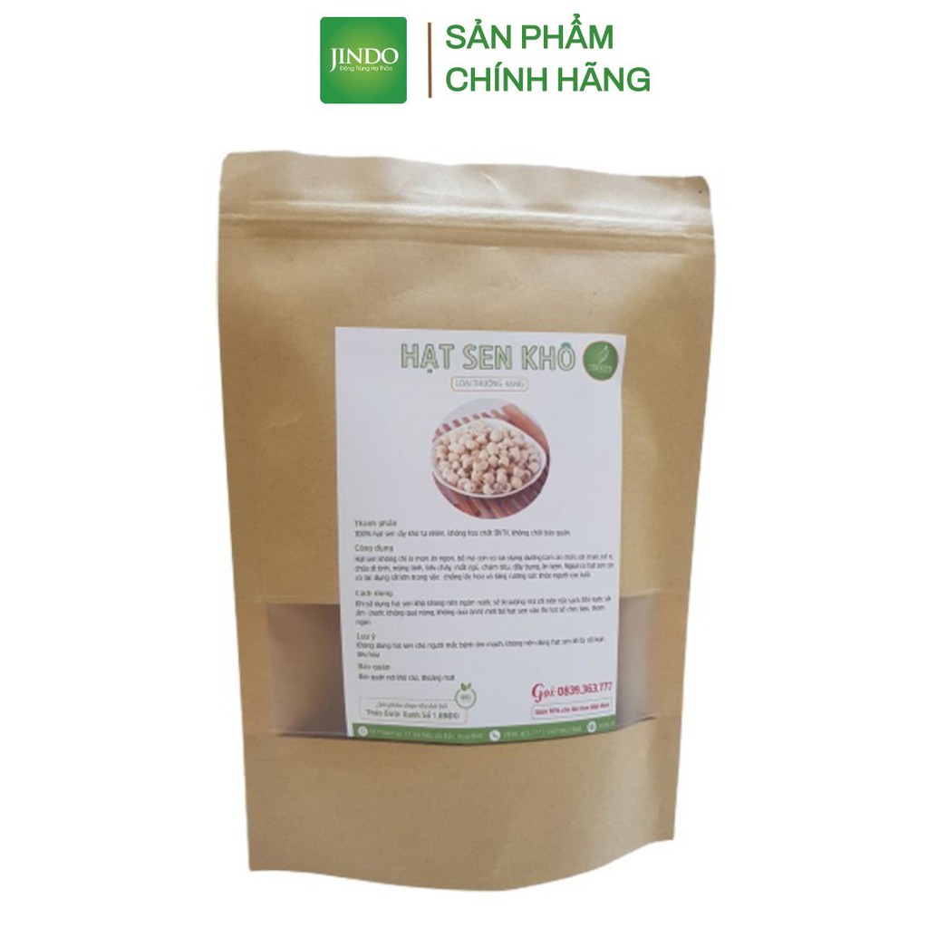 Hạt sen khô thượng hạng JINDO 1kg giúp ngủ ngon