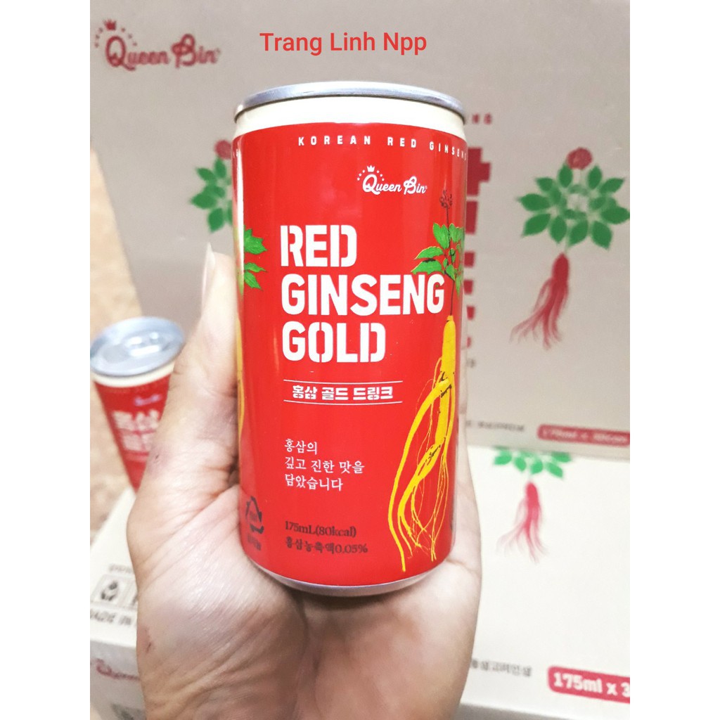 Nước Hồng Sâm Lon Cao Cấp Hàn Quốc, Thùng 30 lon x 175ml
