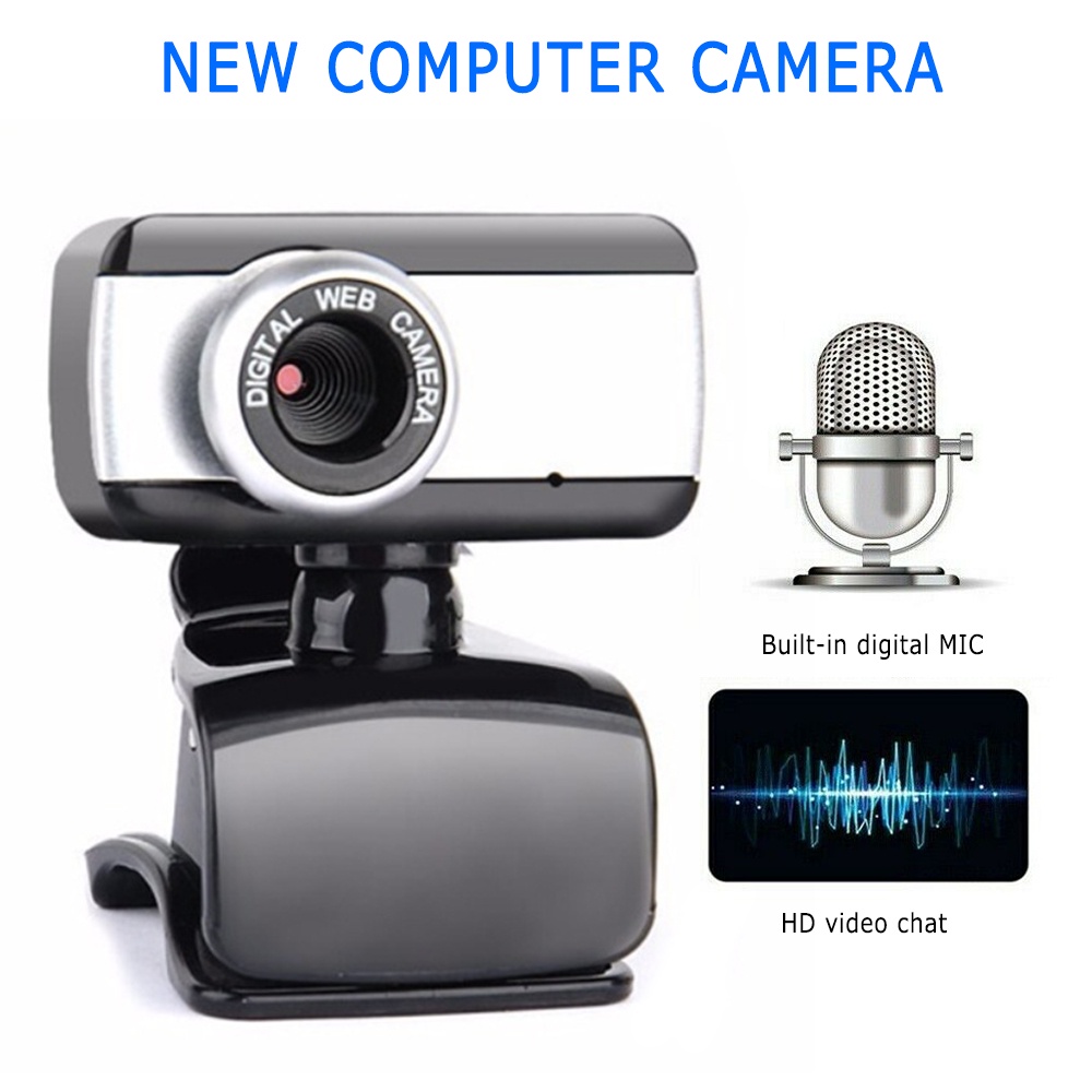 Webcam Mini Chân Kẹp 720 Full HD Có Mic - Hình siêu nét - Webcam Máy Tính - Shopgiare1234 | BigBuy360 - bigbuy360.vn